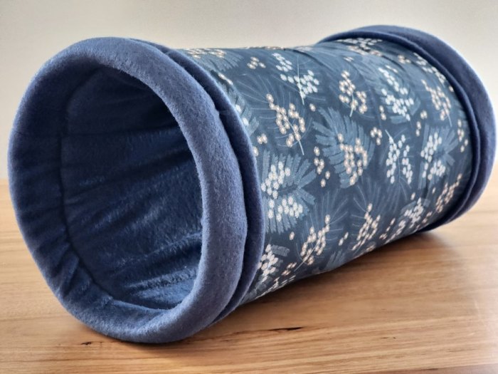 blue fleece tunnel