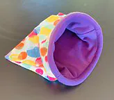 spotty purple cuddle sack pets 2
