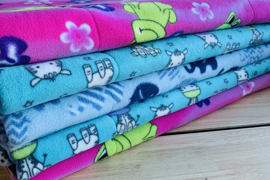Our handmade rabbit & guinea pig fleece cage liners 1 Handmade fleece cage liners