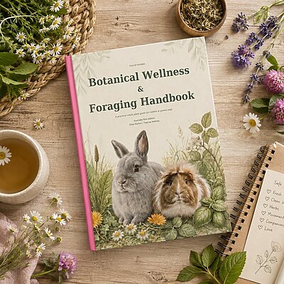 Botanical Wellness & Foraging Handbook for Rabbits & Guinea Pigs - Paperback