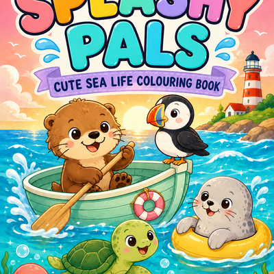 Splashy Pals - Colouring Book ( printable download)