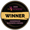 Guinea pig accessorise 9 Ausmum 2025 winner gold handmade business awards small